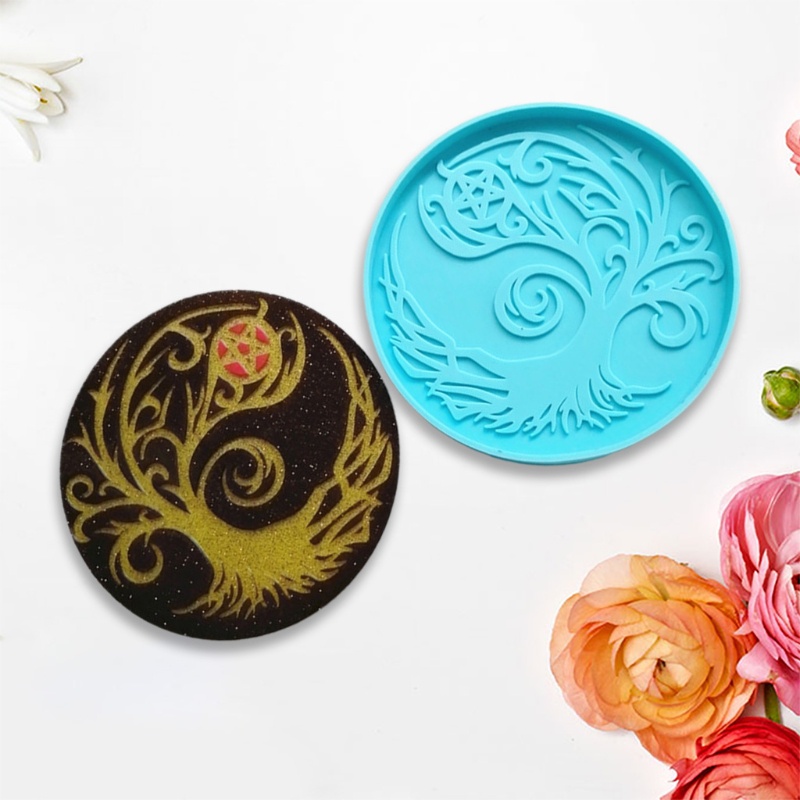 Khuôn Làm Thảm Lót Ly Bằng Epoxy Nghệ Thuật DIY