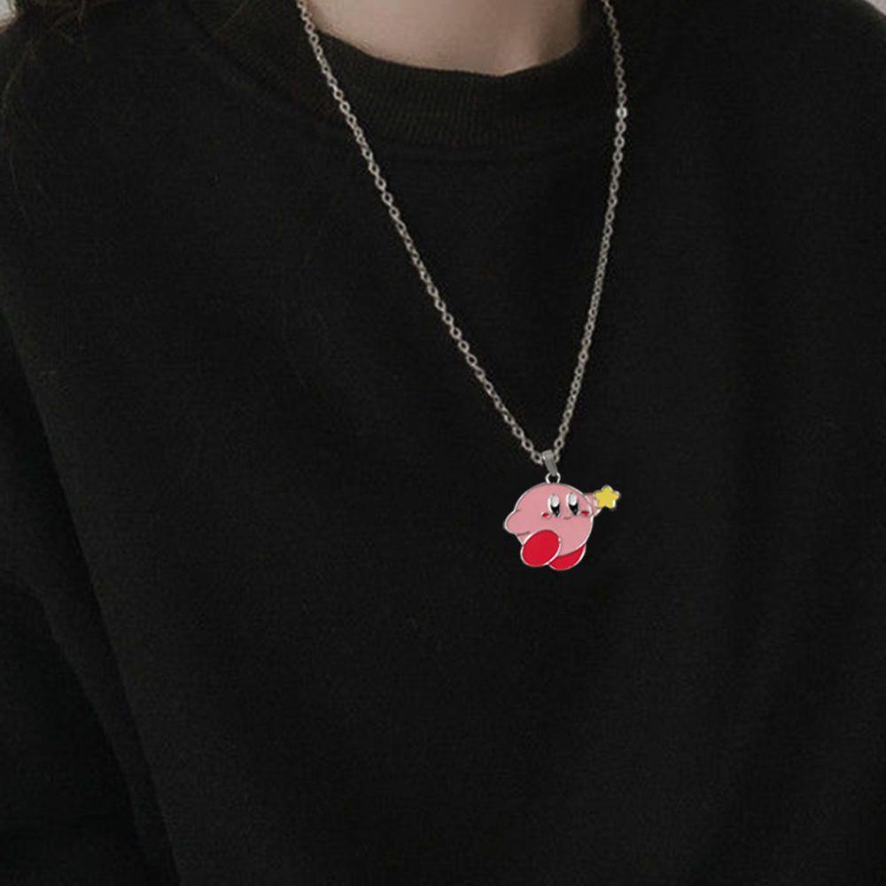 MXGOODS Vòng cổ Mặt Hoạt Hình Kirby Dễ Thương