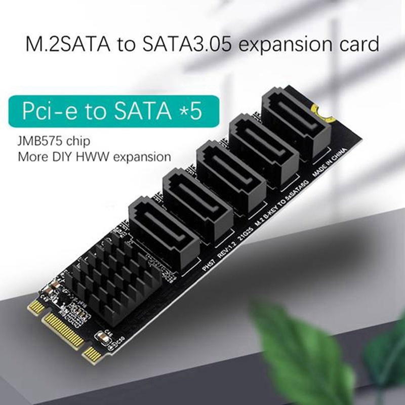 Card mở rộng M.2 NGFF M.2 NGFF B-Key Sata sang SATA 3 5 6Gbps HDD SD + cáp SATA