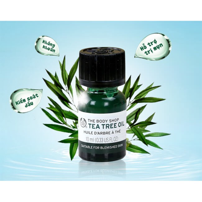 Tinh dầu tràm dành cho da mụn The Body Shop Tea Tree Oil 10ml | BigBuy360 - bigbuy360.vn