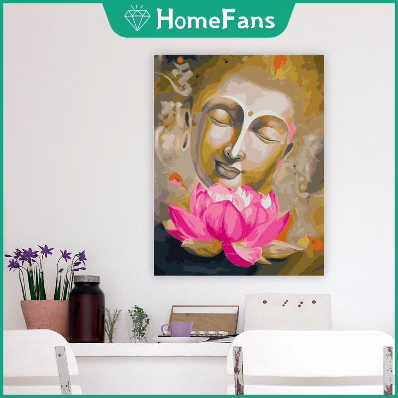 Tranh sơn dầu 40X50cm tự làm họa tiết hoa anh đào