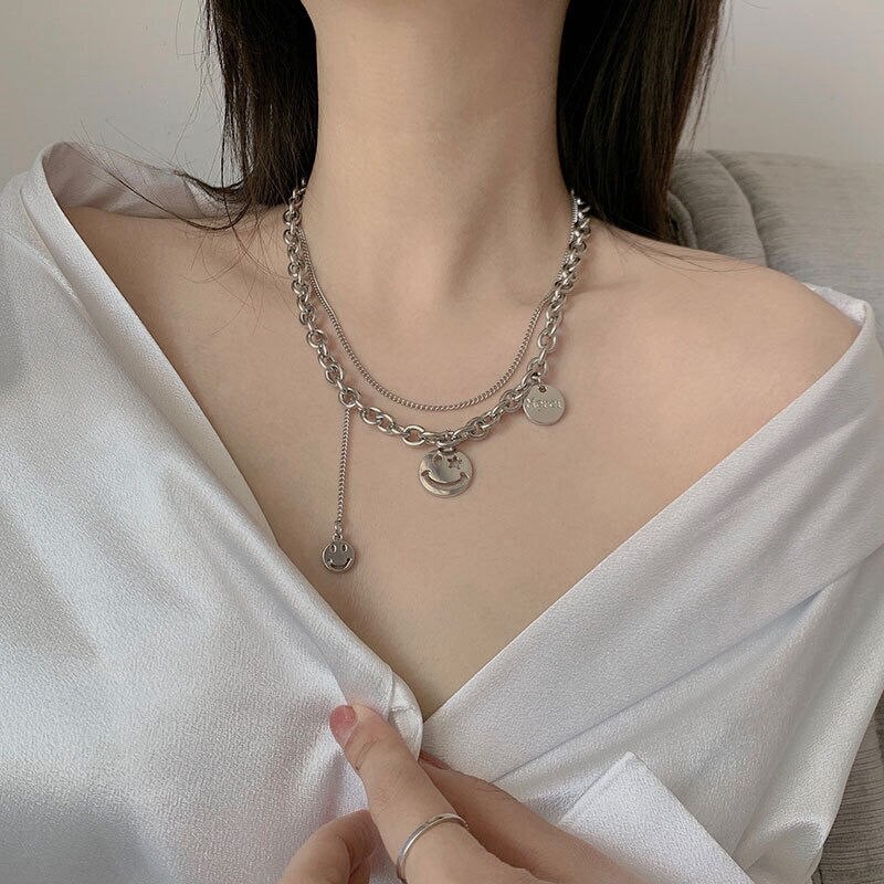 vòng cổ Mặt Hình Bướm Bằng Thép Không Gỉ Phong Cách Boho Thời Trang Cho Nữ
