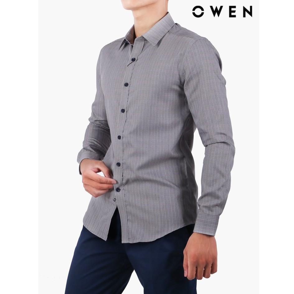 Áo Sơ mi dài tay Nam OWEN dáng Slimfit - AS22689DT