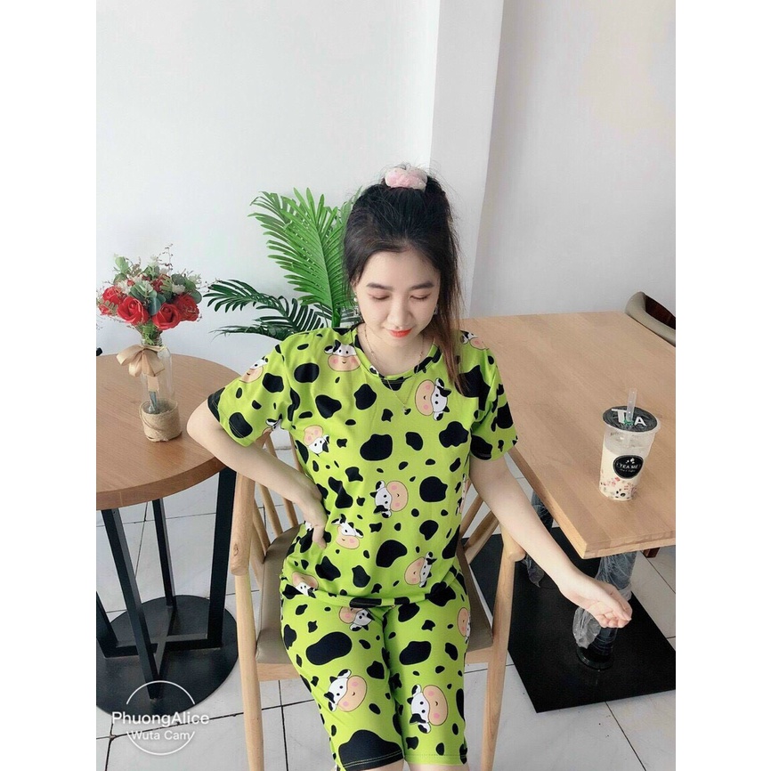 bộ đồ lửng bò sữa chất vải cotton freesize 52ki đổ lại | BigBuy360 - bigbuy360.vn