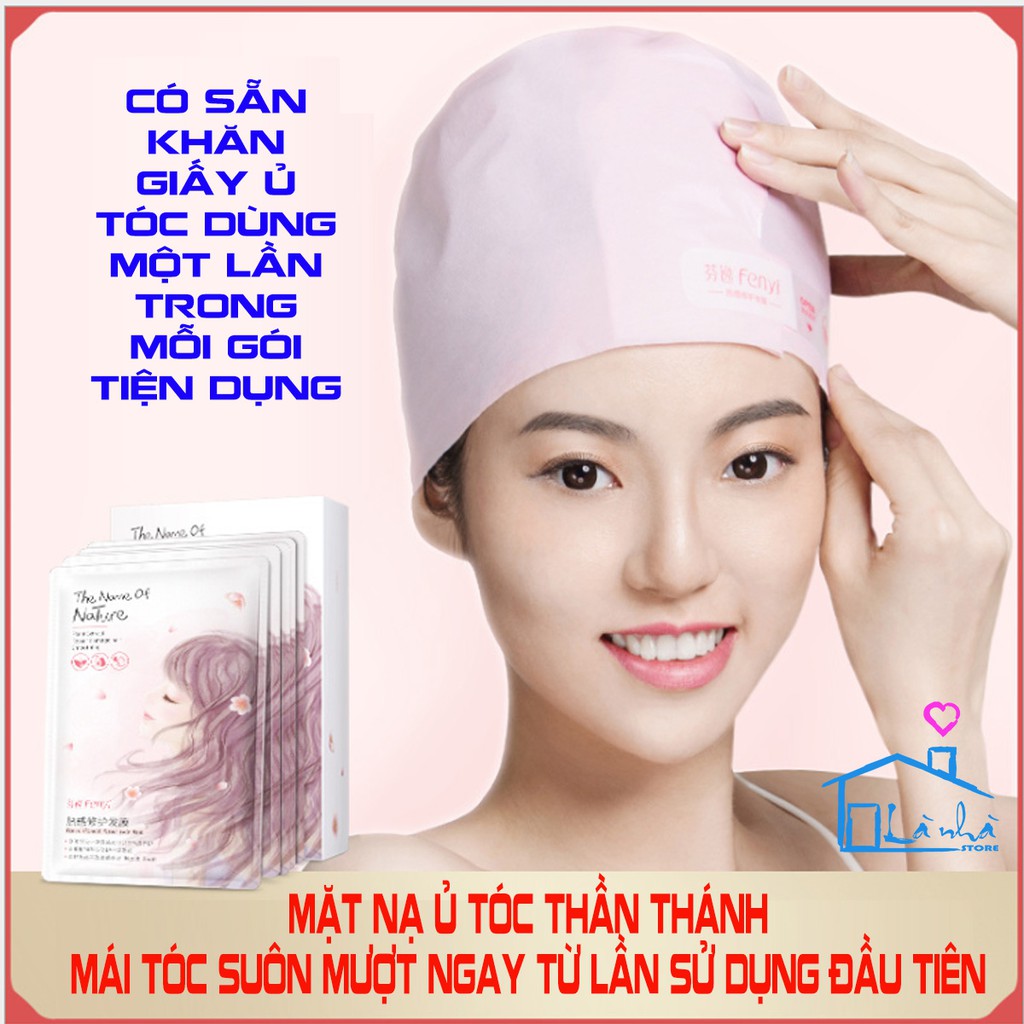 Mặt nạ ủ tóc FENYI bóng mượt giảm gãy rụng - đã bao gồm khăn ủ trong mỗi gói