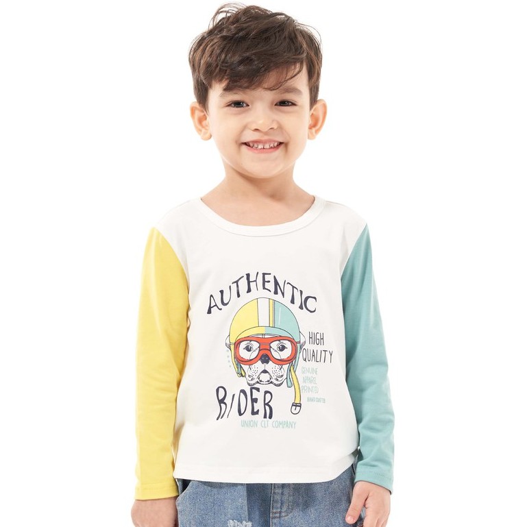 Áo thun bé trai dài tay từ 1 đến 8 tuổi in hình thiết kế Beddep Kid Clothers BA13
