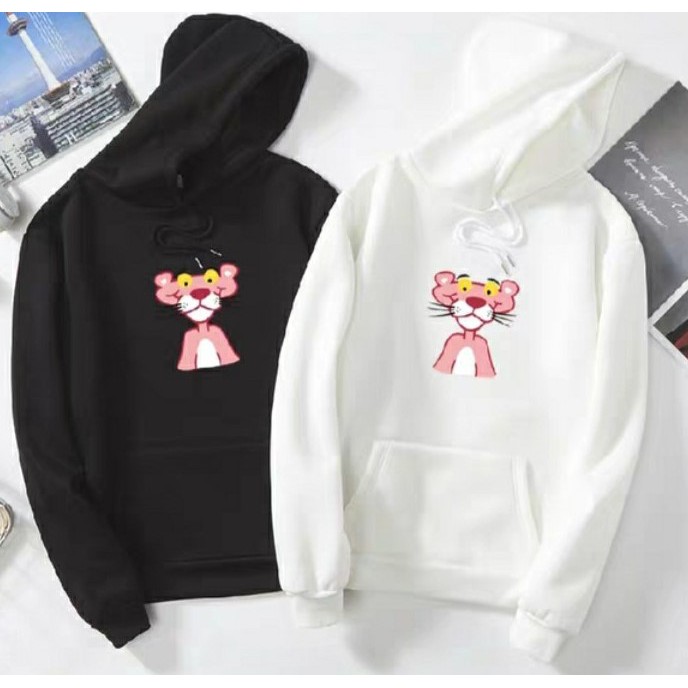 Áo hoodie báo hồng chất nỉ bông dày siêu ấm, cho các bạn đi dạo phố, hẹn hò, đi du lịch.