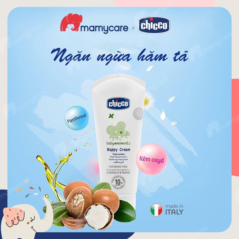 Kem chống hăm cho bé từ sơ sinh 3 tác động Chicco dưỡng da mềm mịn 100ml - MAMYCARE