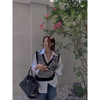 áo ghile len vằn