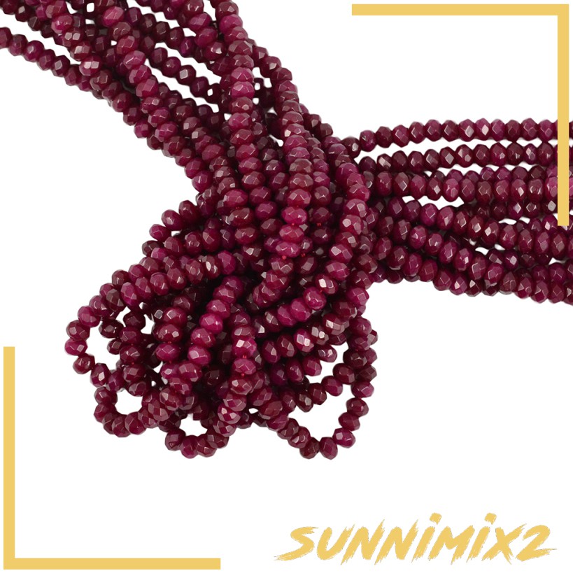 Chuỗi Hạt Ngọc Bích Đỏ Tự Nhiên Sunnimix2 2X4Mm 15 "