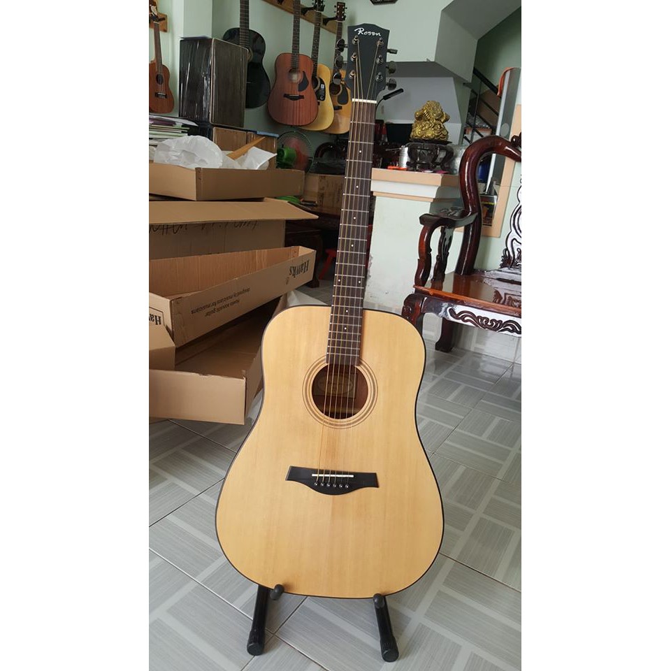 Đàn guitar acoustic Rosen G15-Nature tặng bao da sịn + capo
