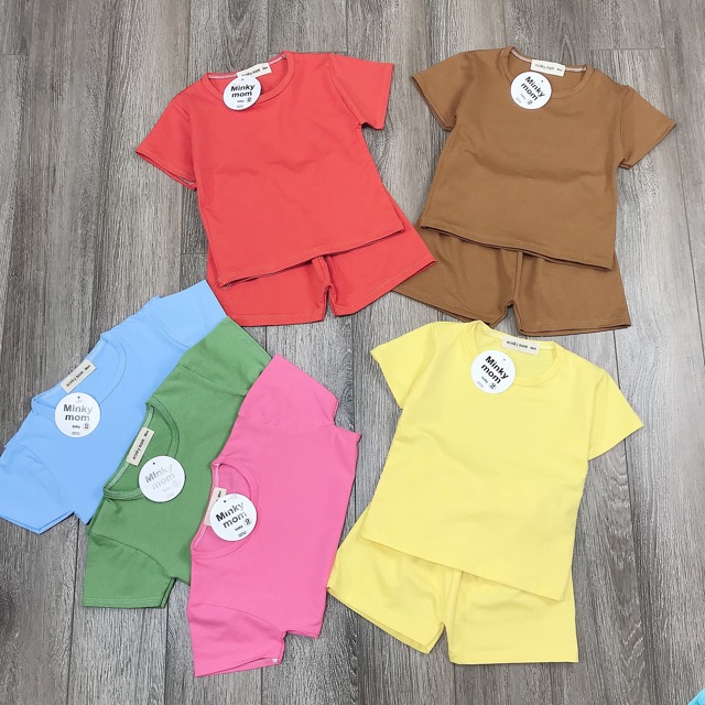 Bộ cotton Mink ymom siêu đáng yêu cho bé traibes gái - MINK