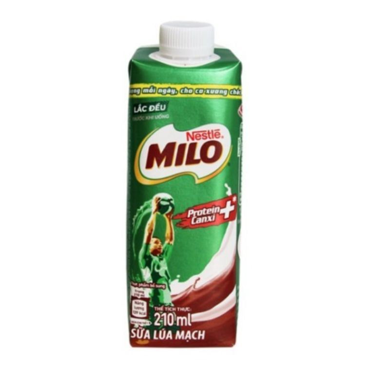 Sữa Lúa Mạch Nestlé MILO Teen Protein Canxi (210ml)