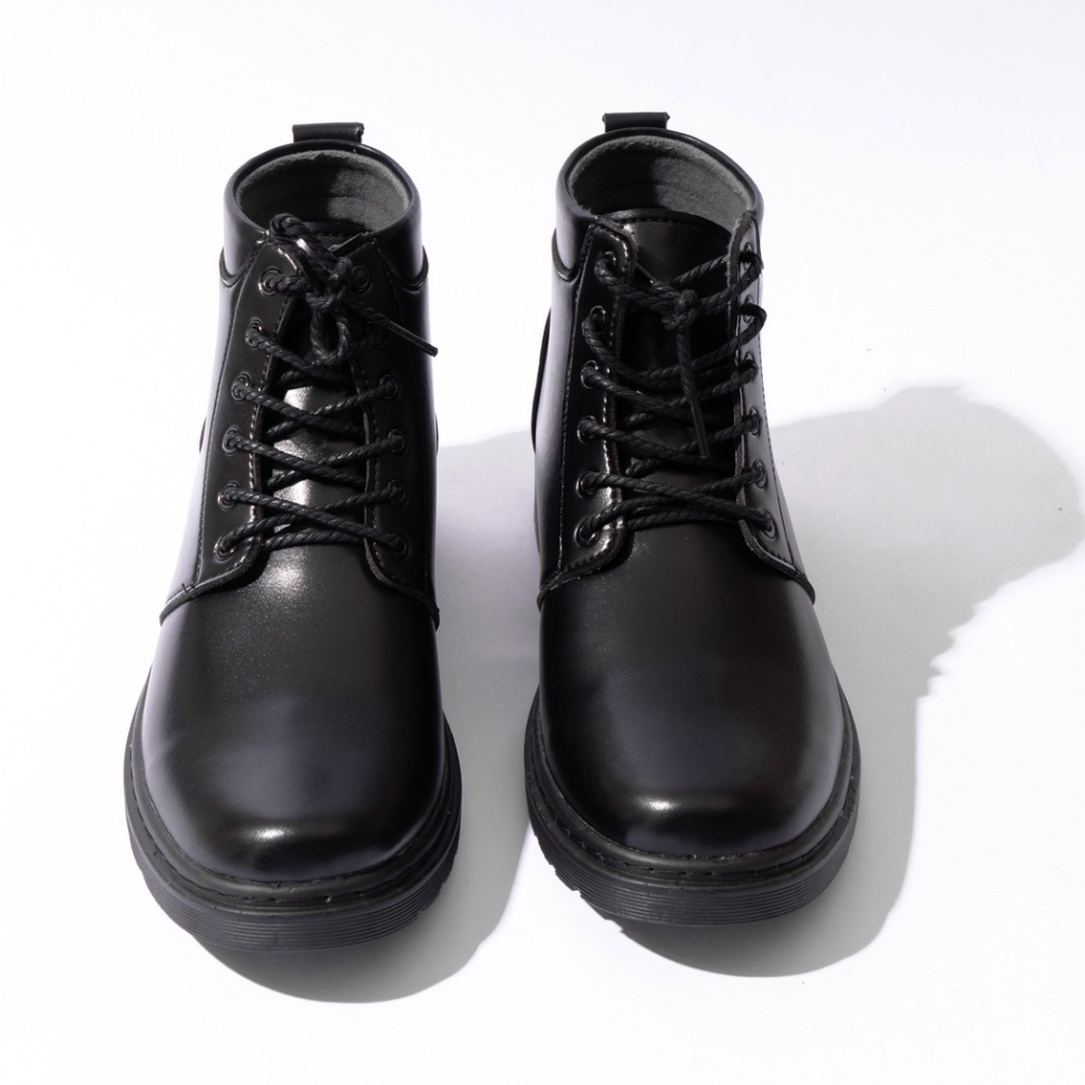 Giày đốc nam cổ cao da mềm, đế cao khâu đế thanh lịch, giày boots da nam GD7
