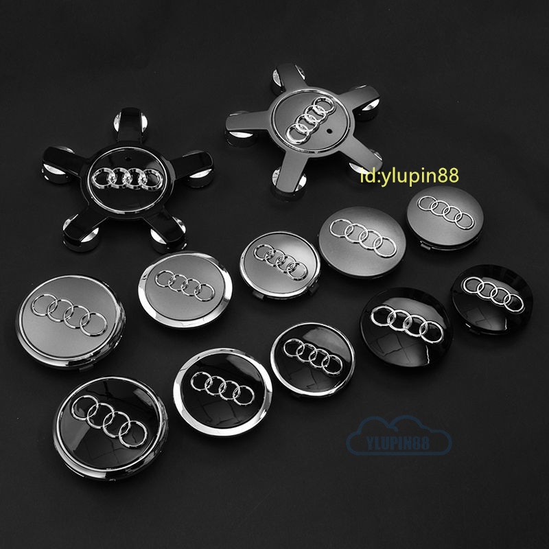 Car Wheel Center Cap Cover Auto Badge Sport Rim Wheel Hub Cap Case Parts Accessories For Audi A1 A3 A4 A4L A6 A6L A7 A8 A8L C5 Q3 Q5 Q7 Q5L