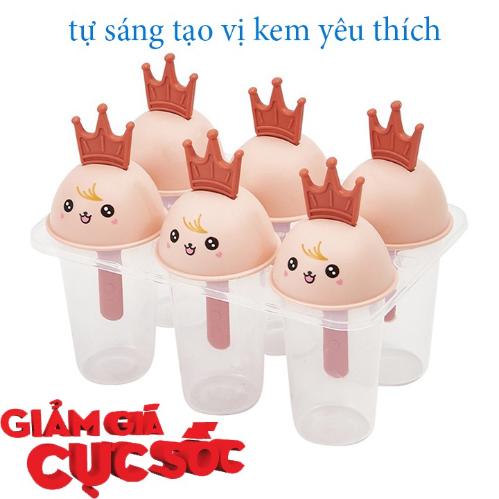 Khuôn làm kem 6 que ❤ HÃNG WINMAX ❤ khuôn nhựa cao cấp chính hãng