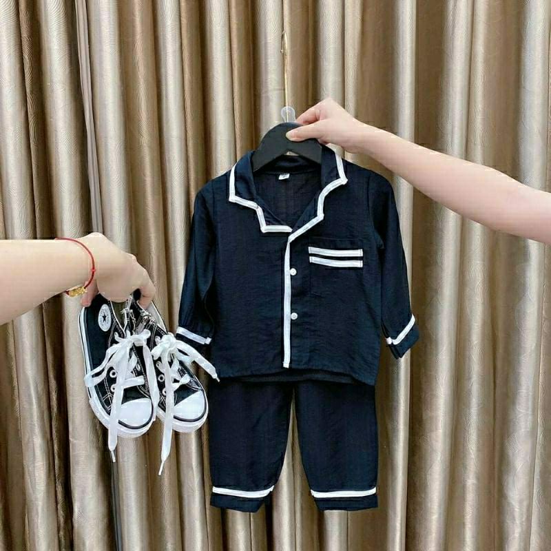 Đồ bộ cho bé quần áo pijama QATE764 - đồ bộ bé trai và đồ bộ bé gái dài tay