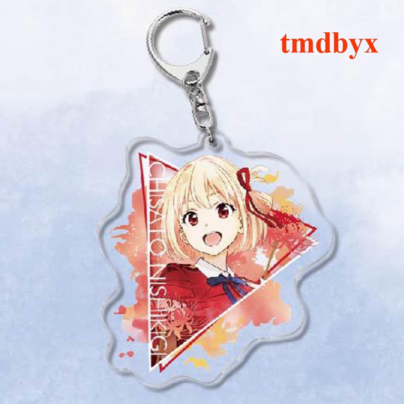 Tmdbyx Móc Chìa Khóa Acrylic Hình Lycoris Recoil Anime Nishikigi Chisato Takina Inoue Mizuki Nakahara Dễ Thương