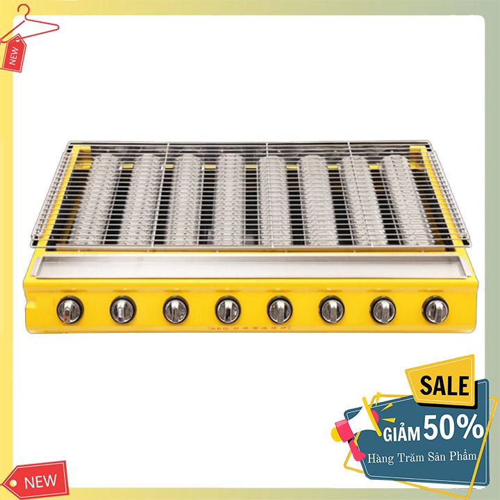 Bếp Nướng Ga BBQ Cao Cấp 8 Đầu Đốt Bằng Gas ET-K288