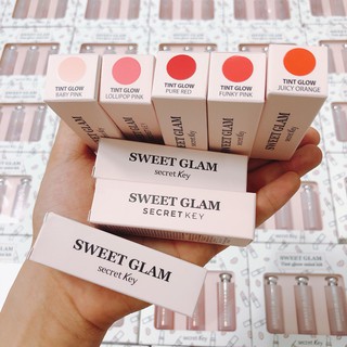 [Chính hãng] Mẫu mới- Son dưỡng Secretkey Sweet Glam Tint Glow đủ màu