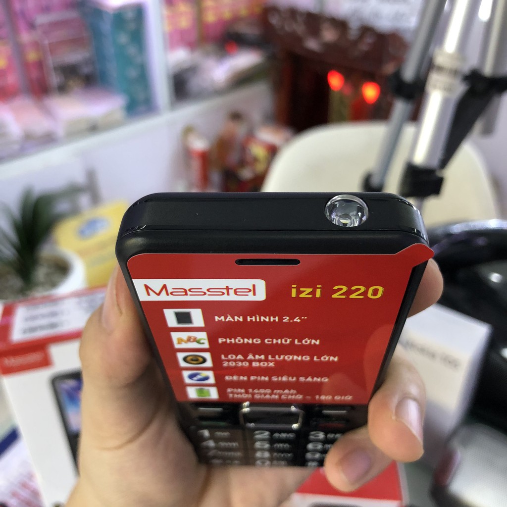 💎 Điện thoại Masstel izi 220 master Loa To, Chữ To Pin siêu khỏe - Bảo Hành Chính Hãng 12 Tháng💎