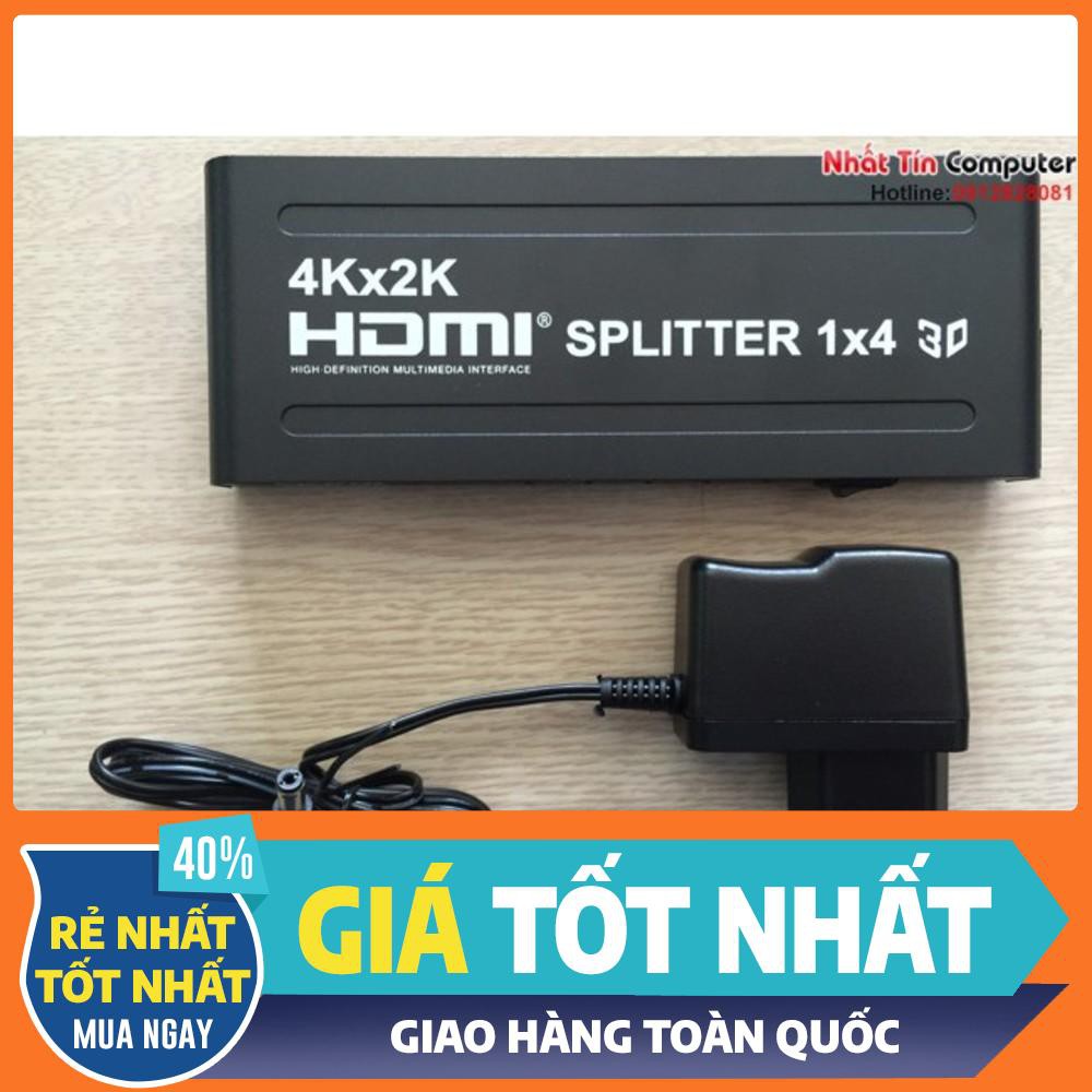 Bộ chia HDMI 1 ra 4 cổng 3D, 4K*2K - HDMI splitter 1 x 4 Chính Hãng OMEGA HDSP4