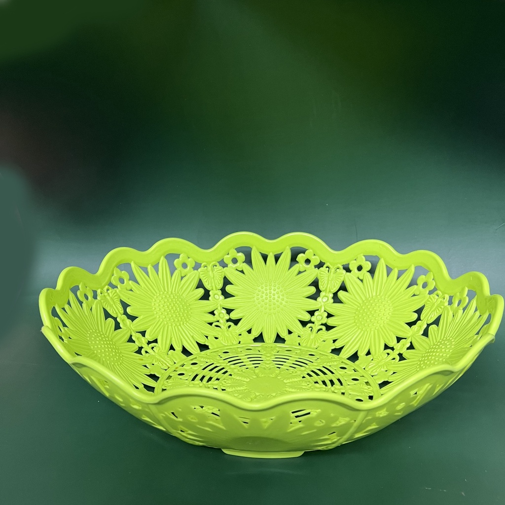 Rổ Oval Hoa Hướng Dương Đựng Trái Cây Rau Củ Xinh Xắn (Nhiều màu)