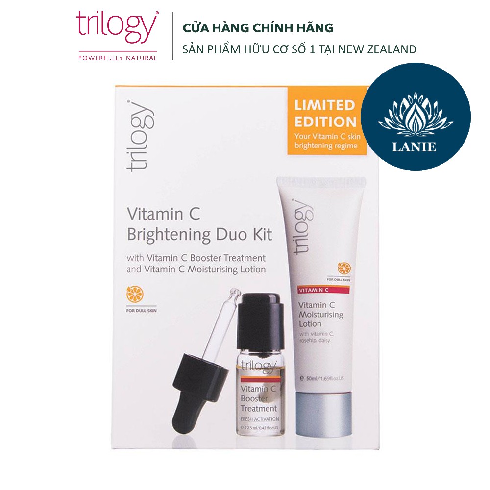 Trilogy Bộ 2 Sản Phẩm Dưỡng Sáng Da Bản Giới Hạn Vitamin C Brightening Duo Kit