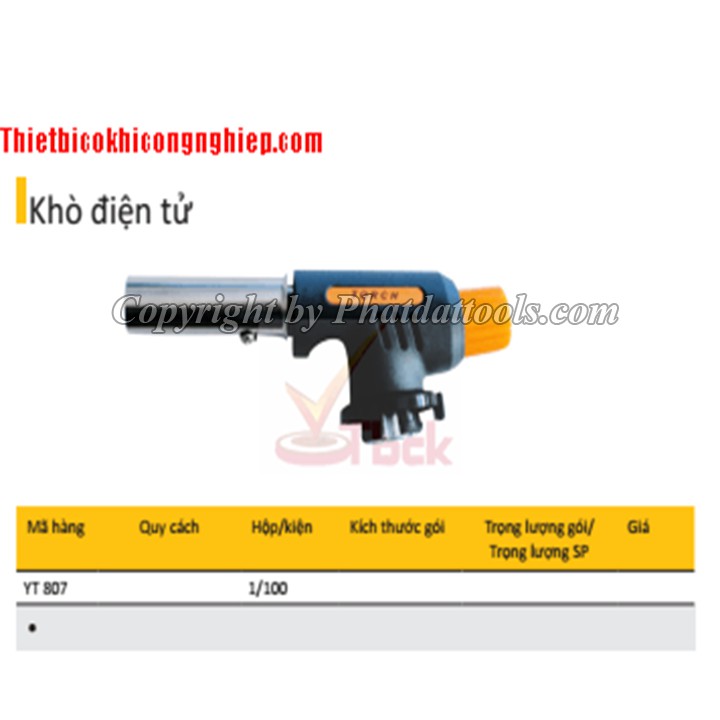 Khò bình gas mini cầm tay YT807 - 1100ºC