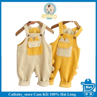 Yếm quần nhung tăm cho bé trai bé gái