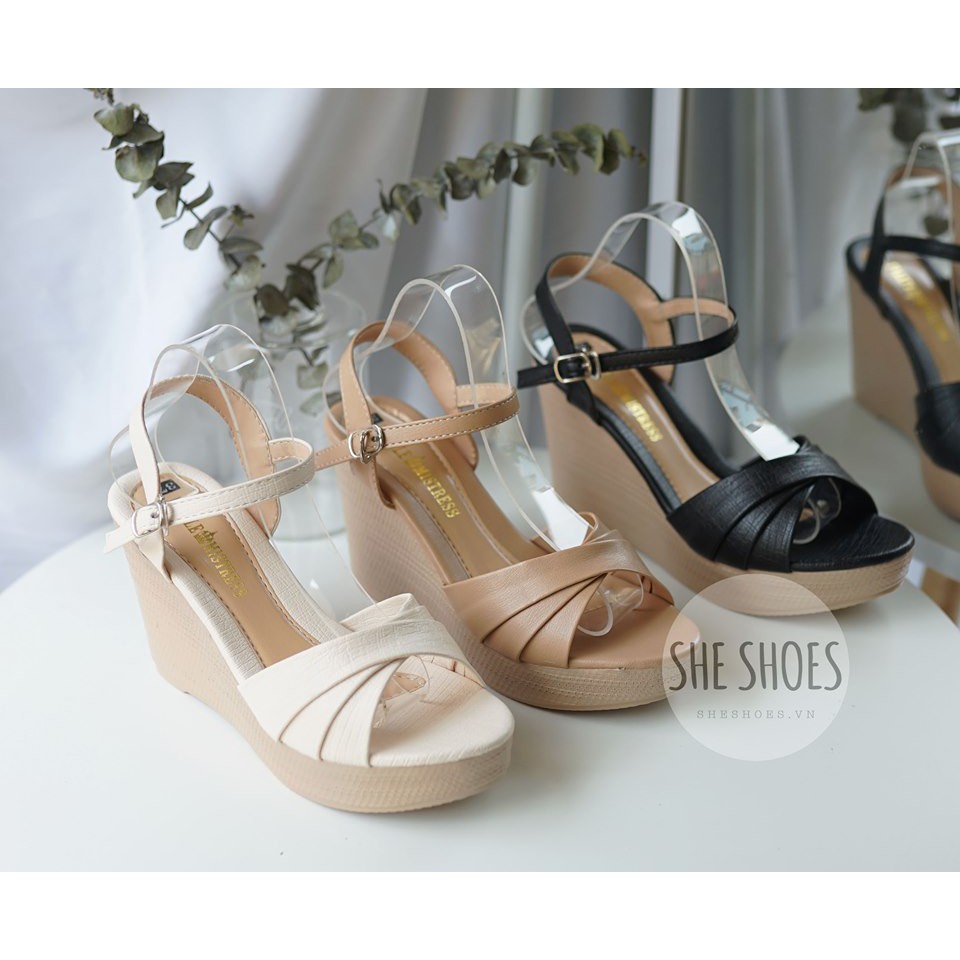 Giày sandal đế xuồng ♥️FREESHIP♥️ sandal nữ siêu xinh, độc quyền bởi SHE SHOES