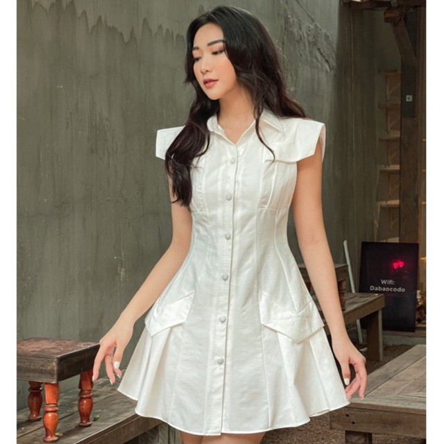 Đầm sm xếp ly tay con , Peace House Clothing | BigBuy360 - bigbuy360.vn