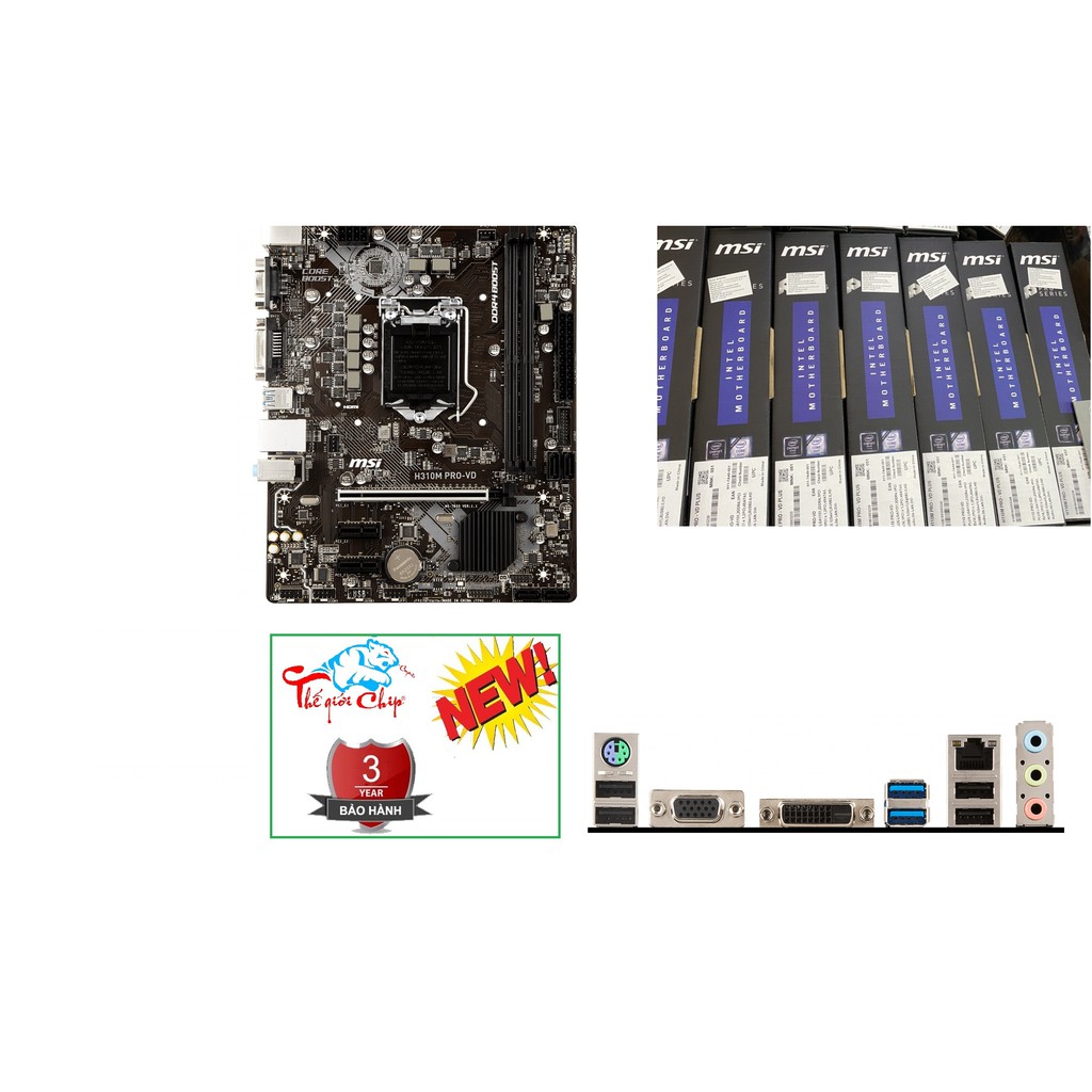 Bo Mạch Chủ (Mainboard) MSI H310M PRO-VD (CTY Box-3 Năm)