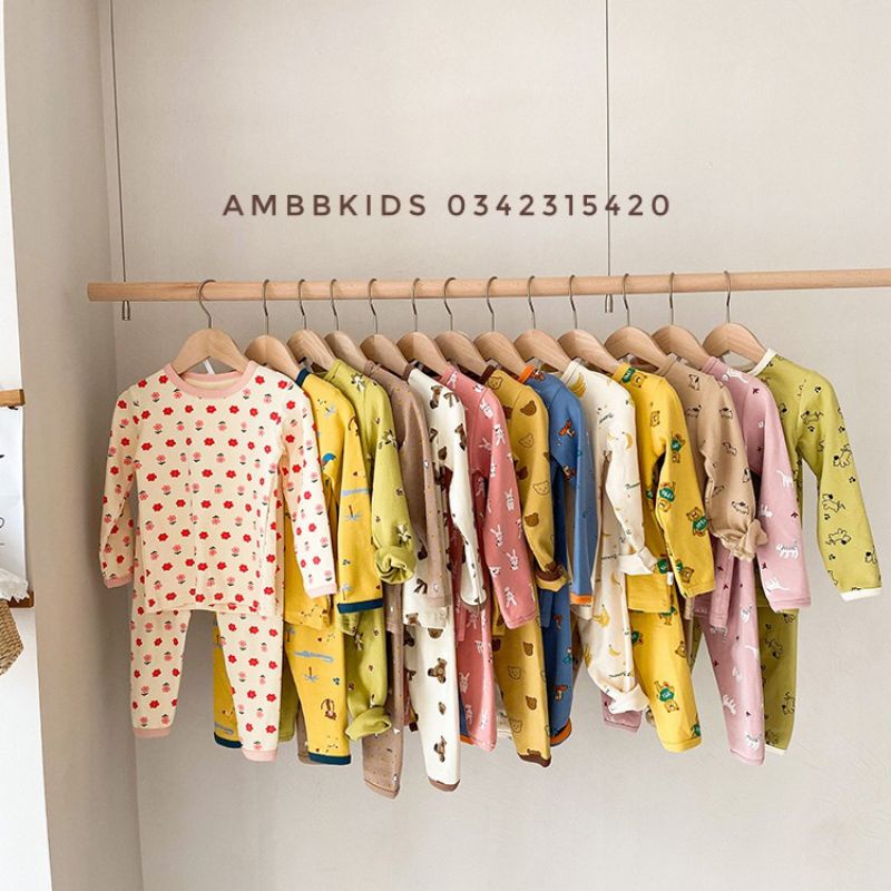 Bộ Đồ Dài Tay Thu Đông Ambb Kids Cho Bé Trai Bé Gái