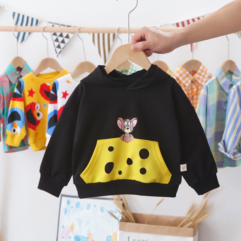 Áo sweater in họa tiết hoạt hình xinh xắn đáng yêu cho trẻ em