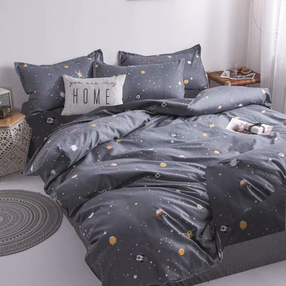 Sét 5 Món Vỏ Chăn Gấu đỏ Cotton Poly Cao Cấp - 1 ga 2 vỏ gối nằm 1 vỏ gối ôm 1 vo chăn 1m9x2m1 - Ga gối BeenDecor