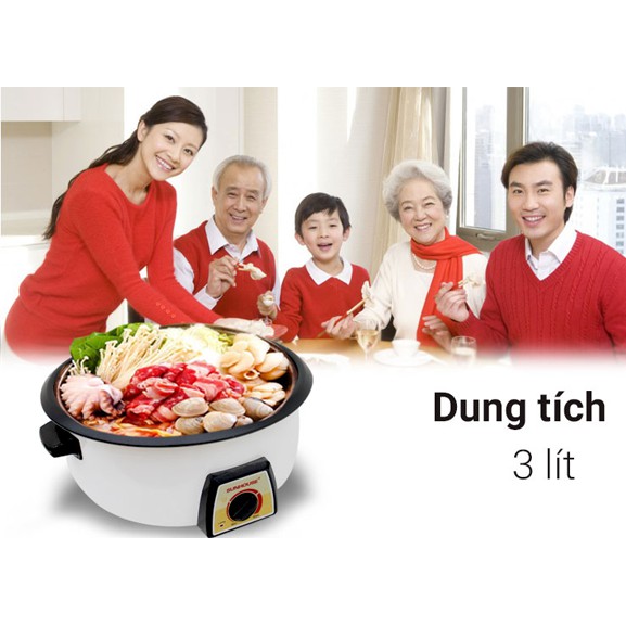 SHD4520 / SHD4521 – NỒI LẨU ĐIỆN SUNHOUSE 3L – BẢO HÀNH CHÍNH HÃNG 12 THÁNG