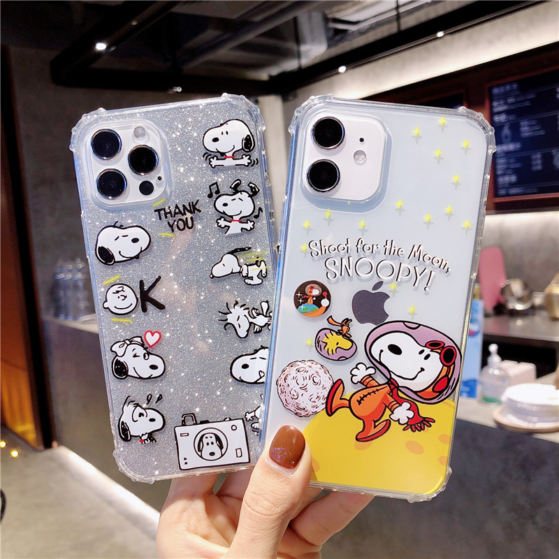 IPHONE Ốp Lưng Tpu Họa Tiết Hình Chú Chó Snoopy Thời Trang Cho Iphone12 Pro Max Iphone11 Pro Max 7plus Se2020 8plus Xs Xr Xsmax | BigBuy360 - bigbuy360.vn