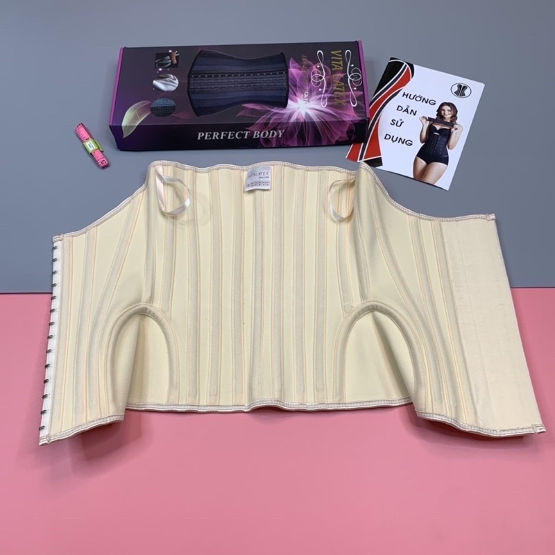 Đai Vitalatex thế hệ mới trơn,đặc,19 xương nhập khẩu từ Italia. Giúp bạn có vòng eo con kiến.