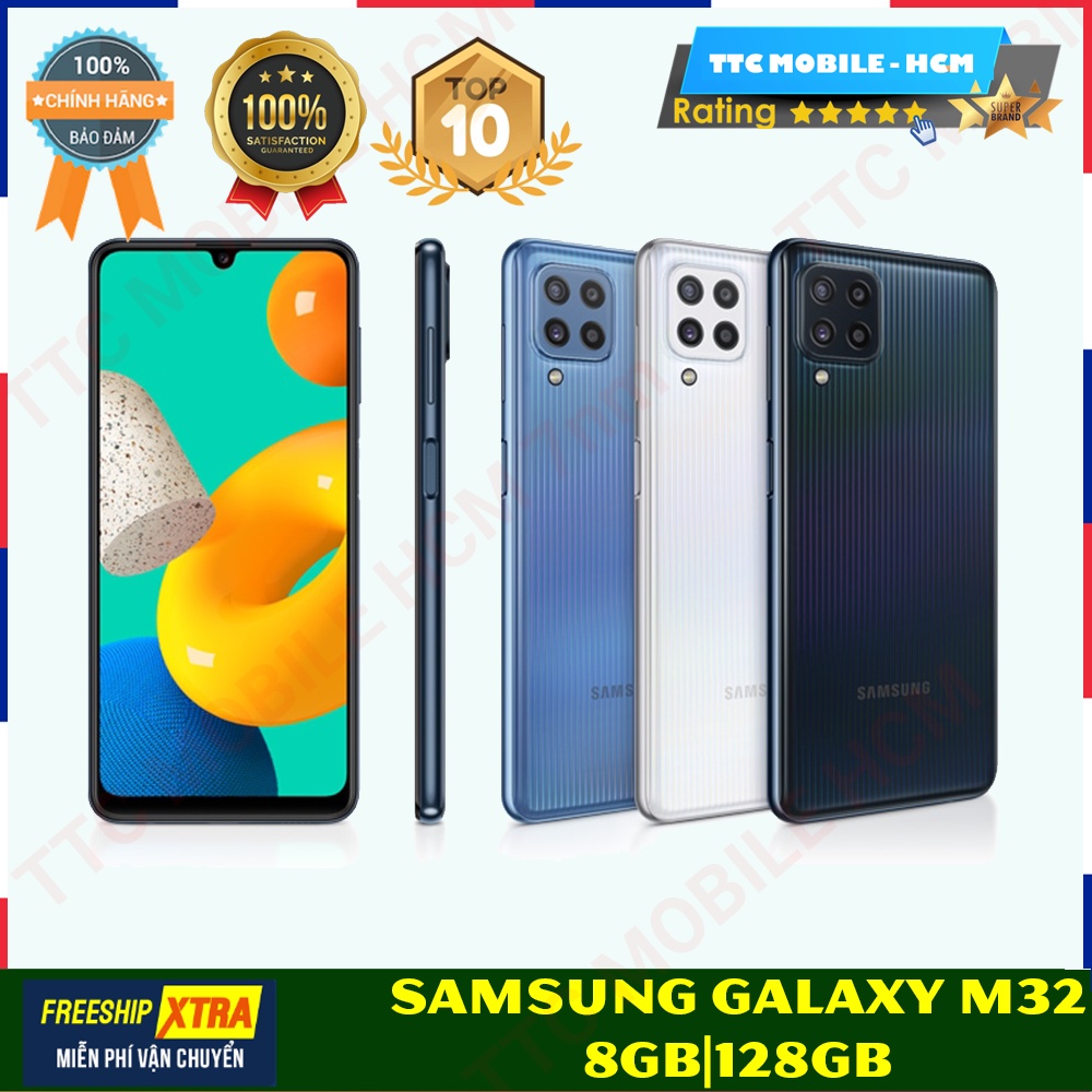 Điện thoại Samsung Galaxy M32 8GB/128GB-Pin 5.000 mAH-25W-Freeship|Chính hãng