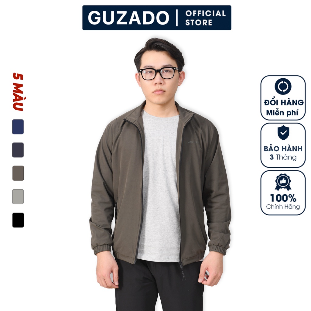 Áo Gió Nam GUZADO 2 Lớp Siêu Dày Dặn,Ấm Áp,Không Bai Xù,Trẻ Trung Năng Động MAG2120