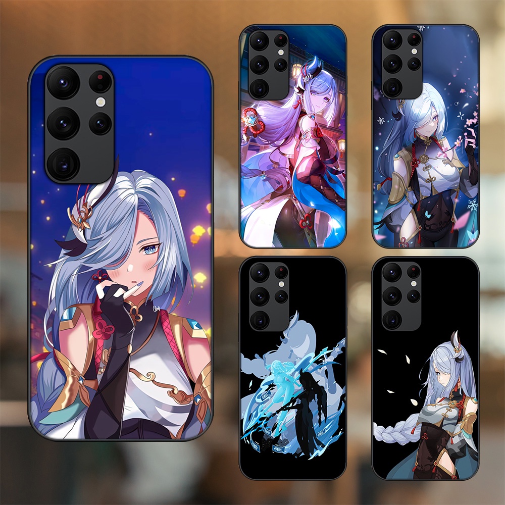 Ốp lưng Samsung S20 Ultra viền đen in hình Shenhe Genshin Impact