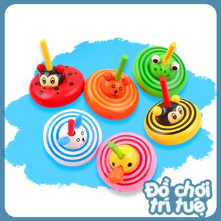 Đồ chơi con quay gỗ hình động vật dễ thương nhiều màu sắc cho bé Đồ chơi trí tuệ Hà Nội