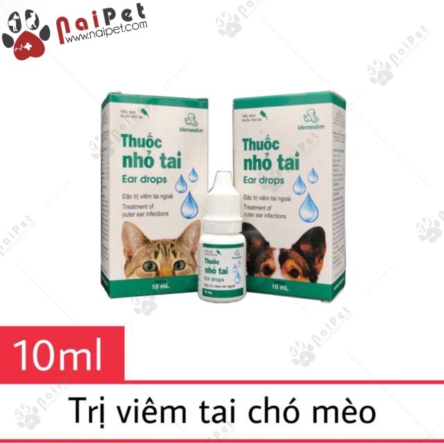 Nhỏ Tai Đặc Trị Viêm Tai Ngoài Do Nấm Vemedim 10ml