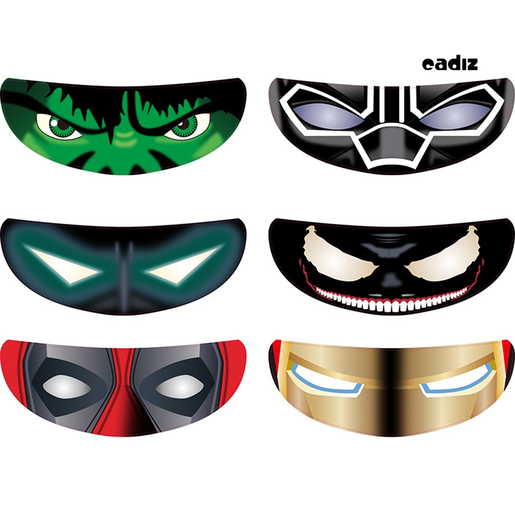 Hình Dán Hình Cặp Mắt Trang Trí Mũ Bảo Hiểm Độc Đáo