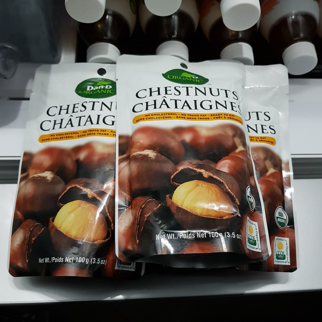 Hạt dẻ hấp chesnut organic 100GR DAN.D PAK hấp sẳn ăn liền