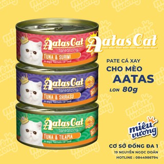Pate Aatas | Pate AatasCat Cho Mèo | Lon 80g | 12 Vị