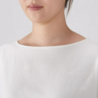 Áo thun dáng crop pullover one size Muji