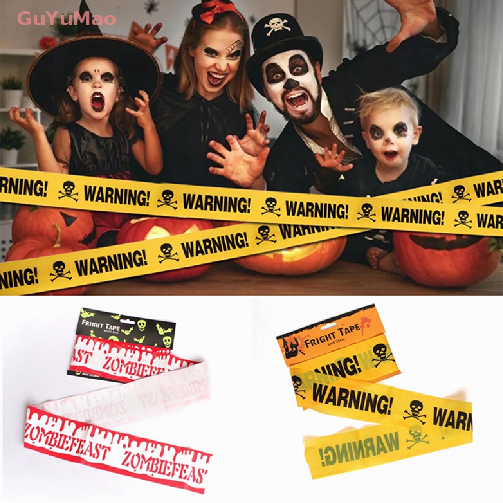 Cuộn Băng Keo Cảnh Báo Trang Trí Halloween 6Mx7.5CM