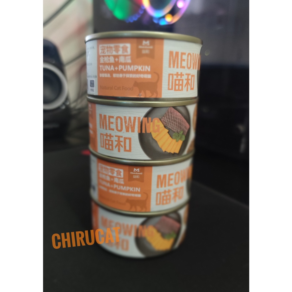 Pate Meowing Súp Cá Ngừ,Cua,Bí Ngô,Gà Hộp 85gr